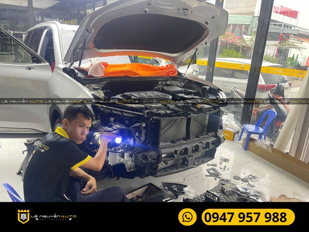 ĐỘ ĐÈN TĂNG SÁNG BI LASER AOZOOM DOMAX OMERA  VÀ LASER THOR XE FORD TERRITORY