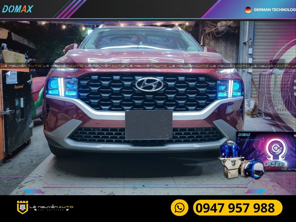 Hyundai Santafe 2021 - Bi Laser Megalodon + Bi Laser Omega