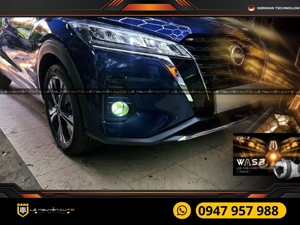 NISSAN KICKS 2024 - BI GẦM WASP LED FOG LIGHT