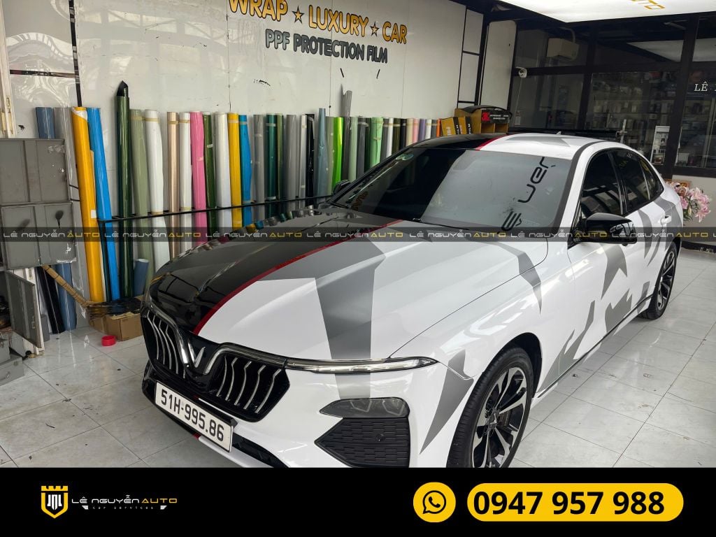 WRAP ĐỔI MÀU ĐỘC LẠ CHO XE VINFAST LUX A