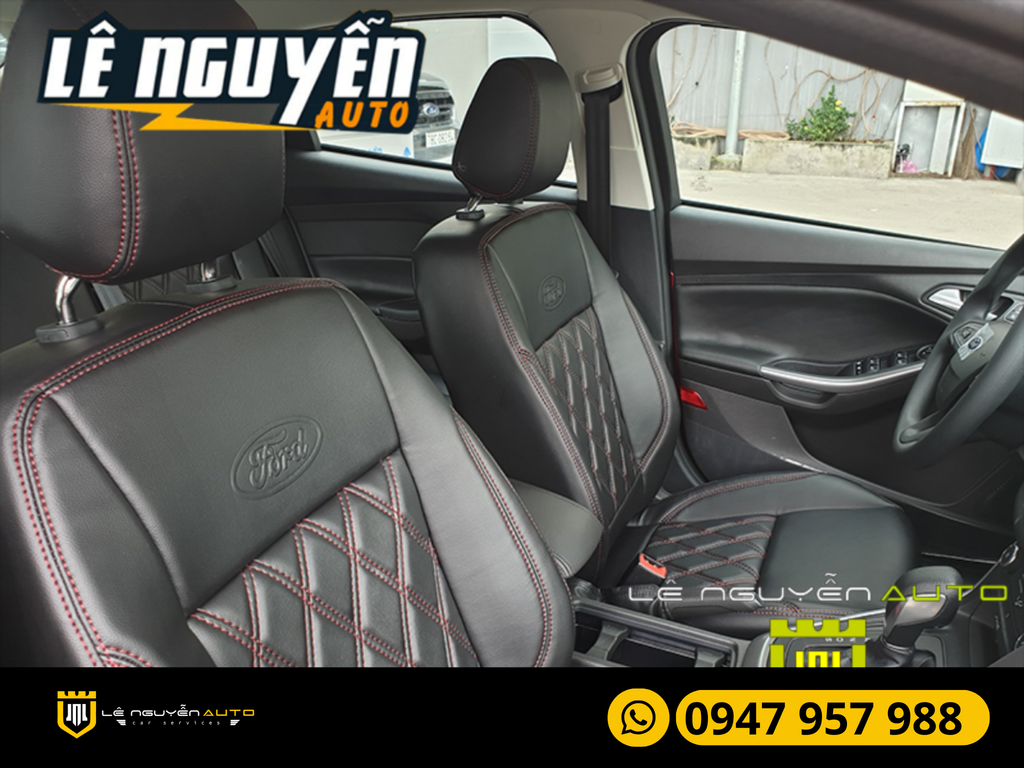 Bọc Ghế Da Ô tô Ford Focus Giả Da Đen