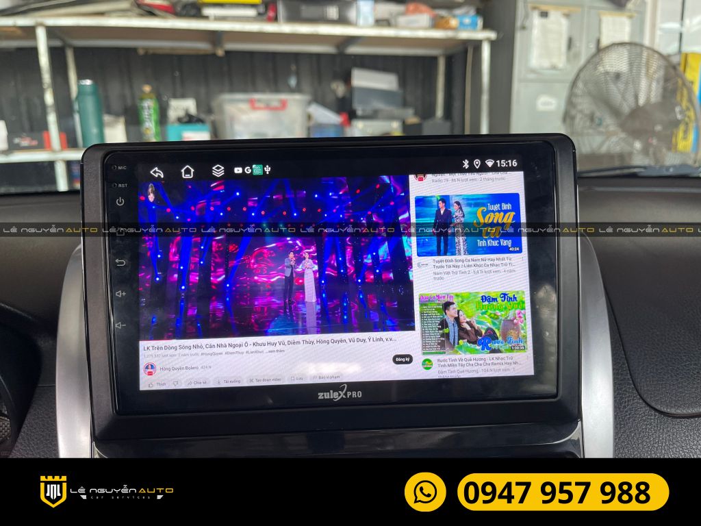 TOYOTA YARIS LẤP MÀN HÌNH ANDROID ZULEX