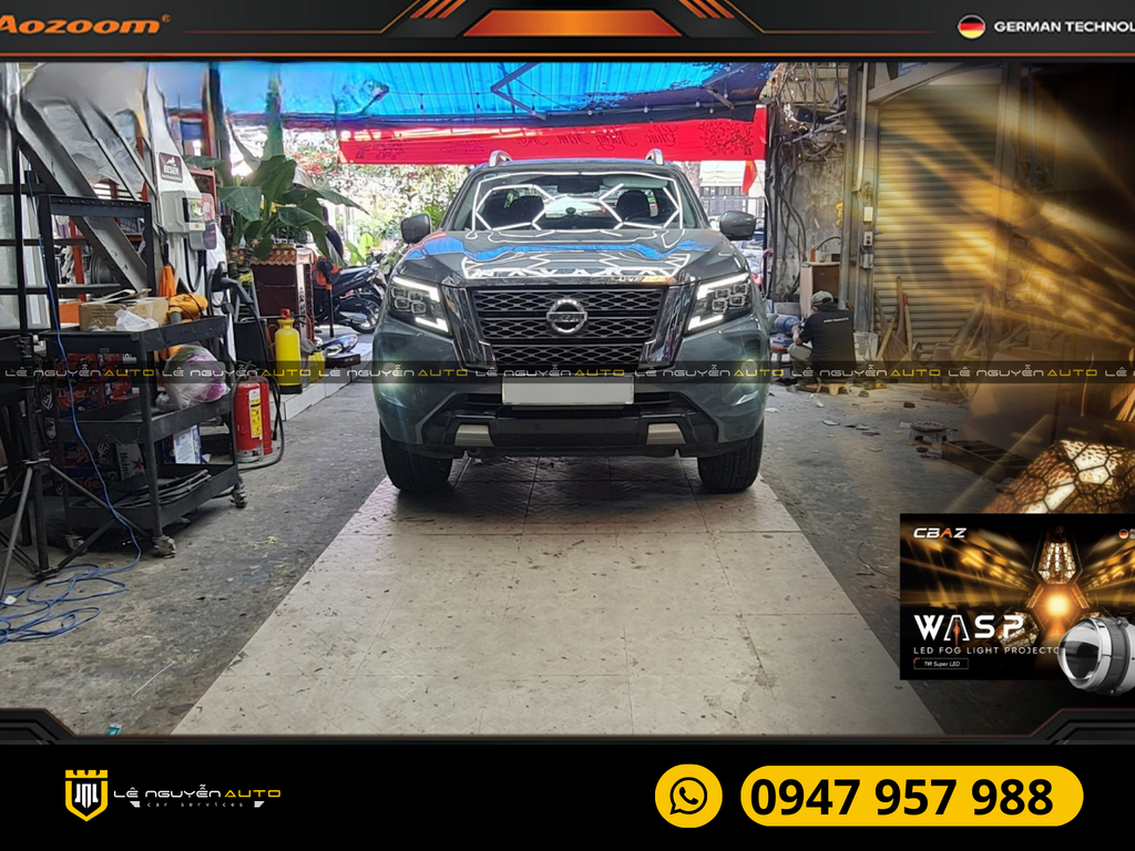 NISSAN NAVARA 2022 BI GẦM WASP LED FOG LIGHT