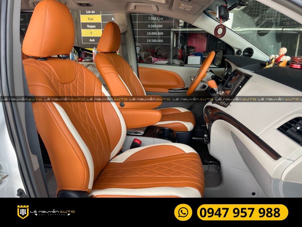 TOYOTA SIENNA BỌC GHẾ DA