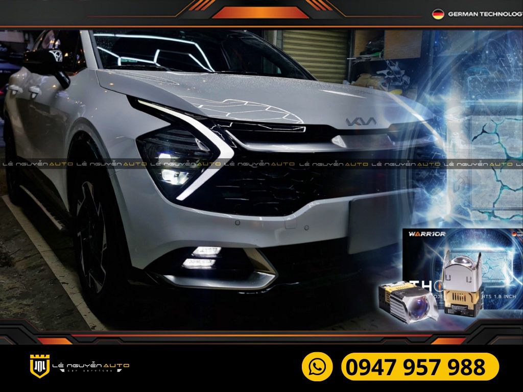 ĐỘ ĐÈN BI AOZOO THOR XE KIA SPORTAGE 2023