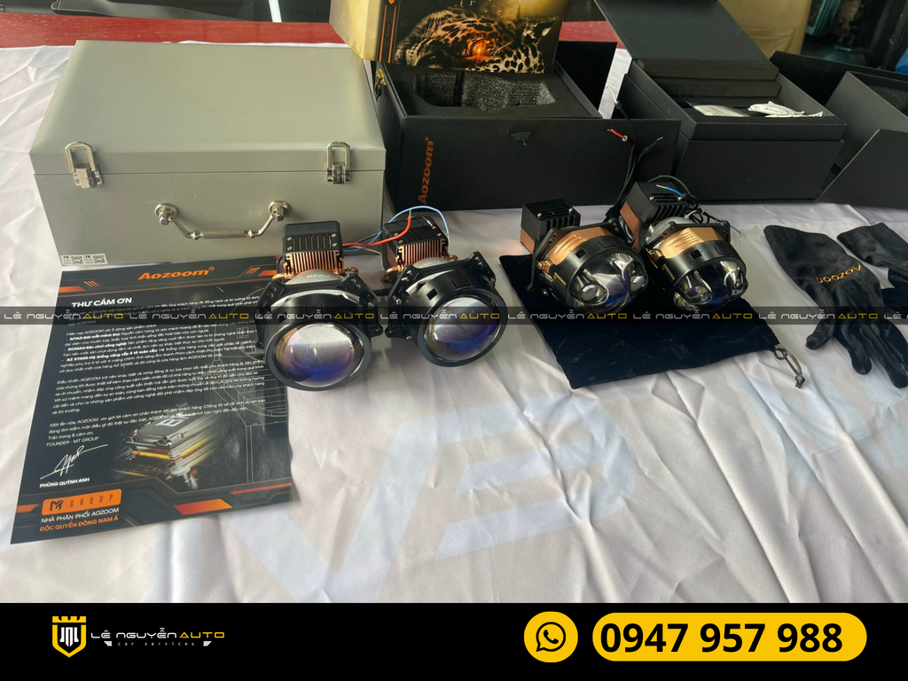 Độ Đèn Bi Aozoom Laser Phoenix Và Bi Laser Jaguar