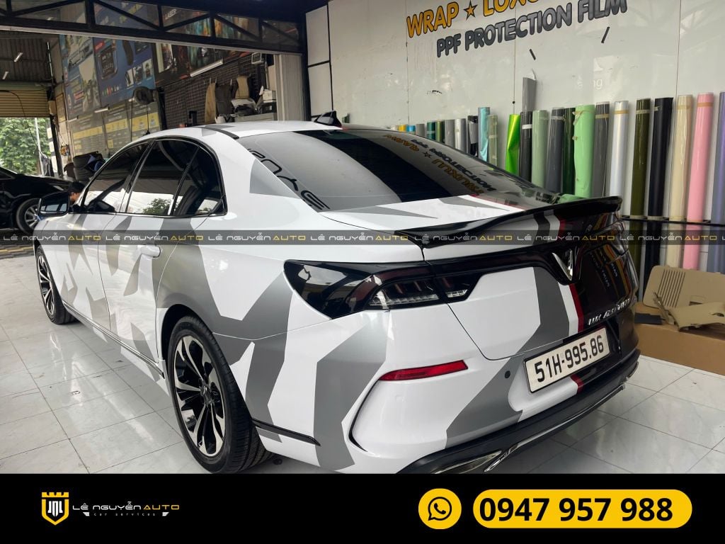 WRAP ĐỔI MÀU ĐỘC LẠ CHO XE VINFAST LUX A