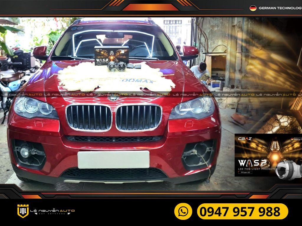 BMW X6 2010 - BI GẦM WASP LED FOG LIGHT