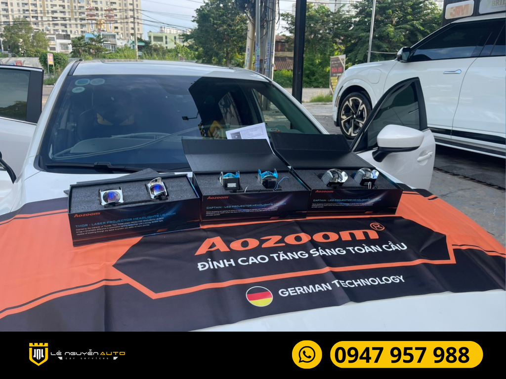 Độ Đèn Tăng Sáng Cho Xe Hyundai Custin