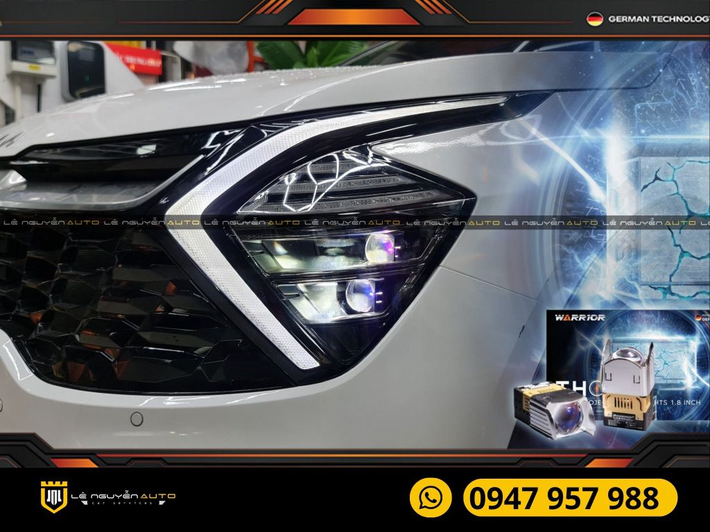 ĐỘ ĐÈN BI AOZOO THOR XE KIA SPORTAGE 2023