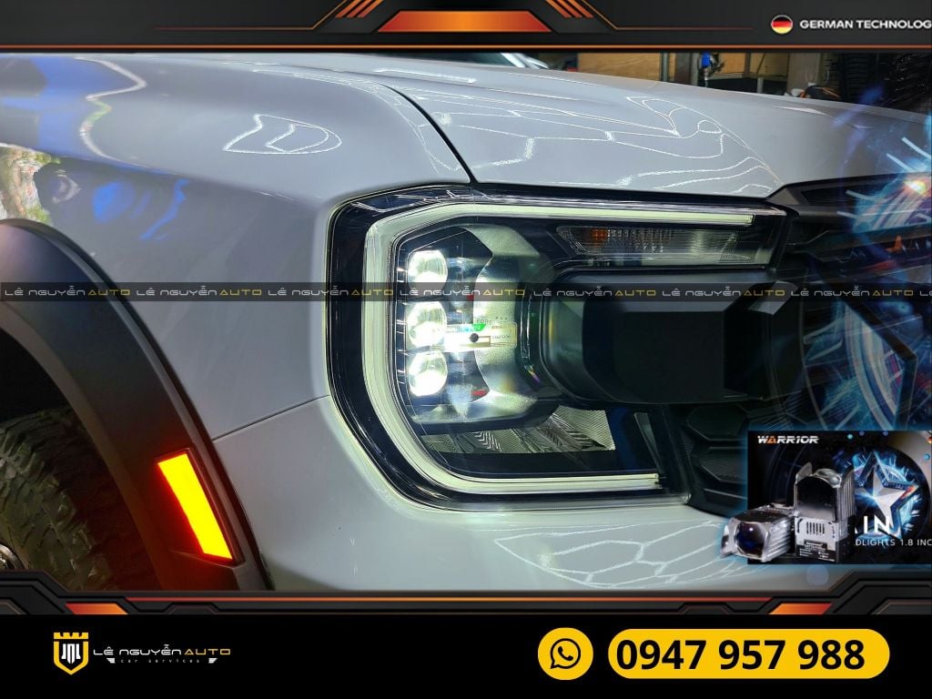 FORD RANGER RAPTOR 2023 - BI LED CAPTAIN & BI GẦM WASP LED FOG LIGHT