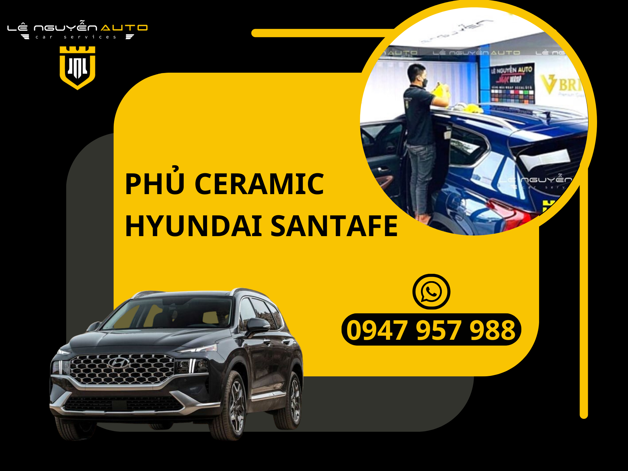  Phủ Ceramic Hyundai Santafe 