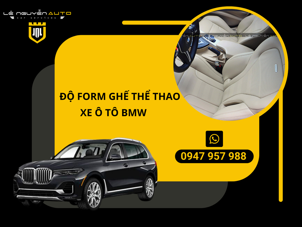 Độ Form Ghế Thể Thao Cho Xe BMW