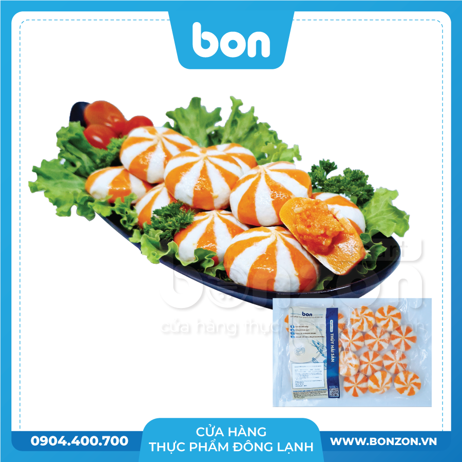 TÔM VIÊN NHÂN TRỨNG CÁ BON 23G (400G)