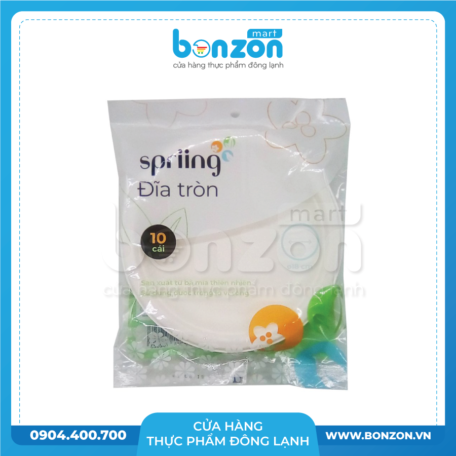  LÔ 10 ĐĨA TRÒN MÍA SPRIING Ø18CM 