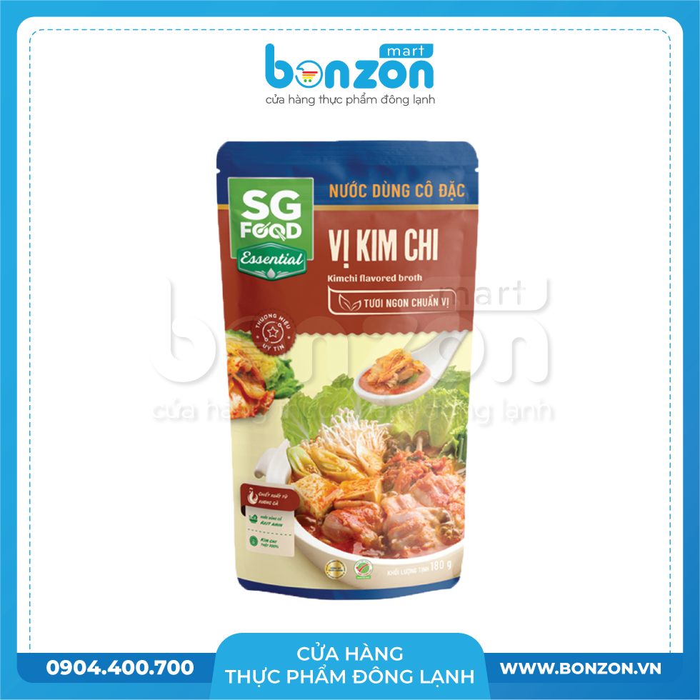 NƯỚC DÙNG LẨU CÔ ĐẶC VỊ KIM CHI (180G)