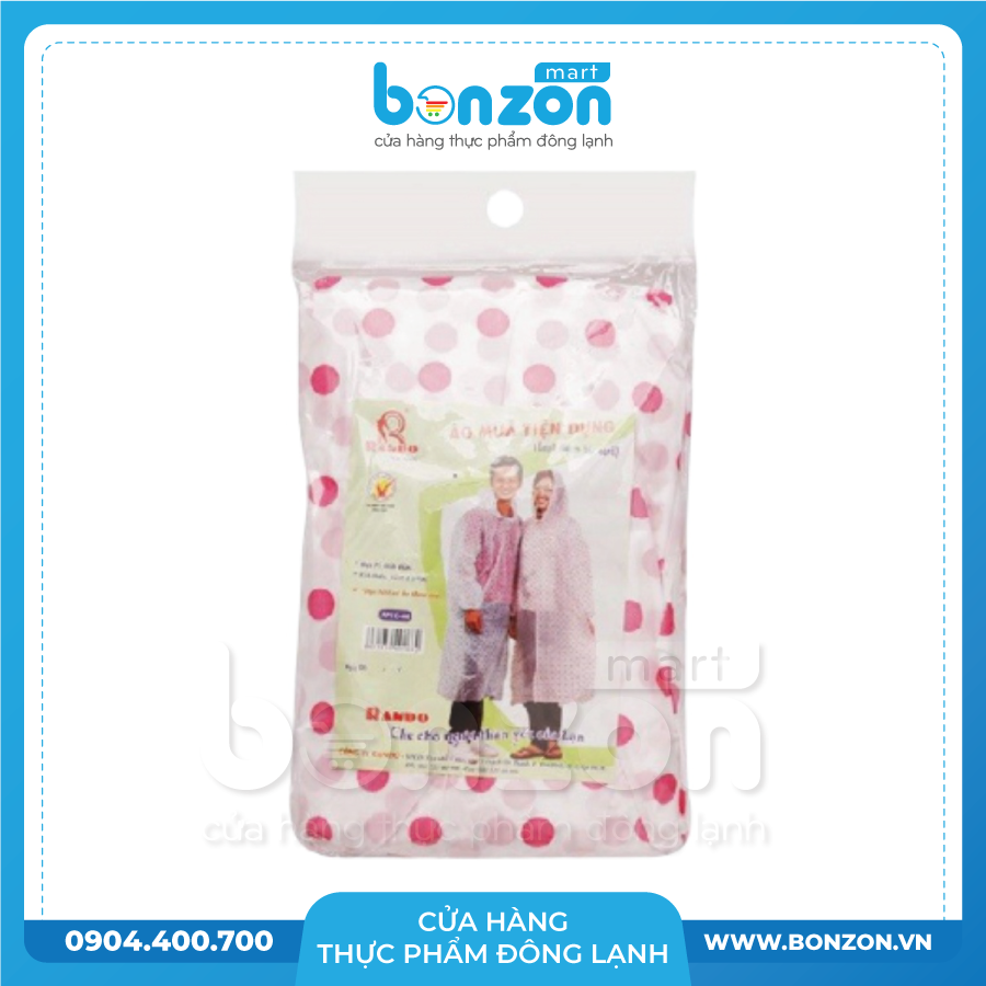 ÁO MƯA TRONG MÀU ĐA DỤNG ( LOẠI CHẤM BI)