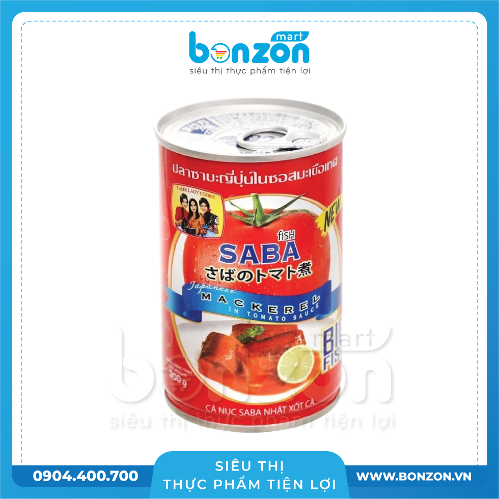 CÁ NỤC SABA NHẬT SỐT CÀ BA CÔ GÁI LON (290G)