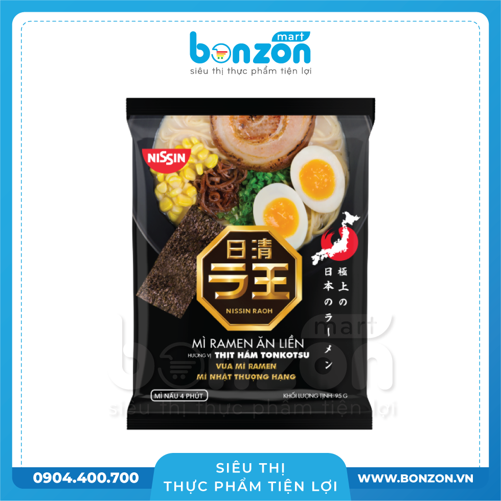 NISSIN RAOH – MÌ RAMEN ĂN LIỀN HƯƠNG VỊ THỊT HẦM TONKOTSU