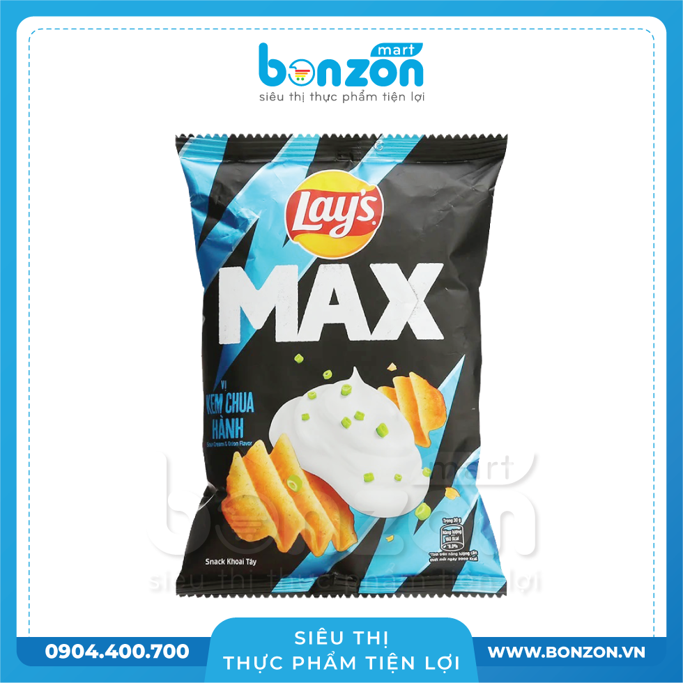 LAY'S MAX VỊ KEM CHUA HÀNH 42G