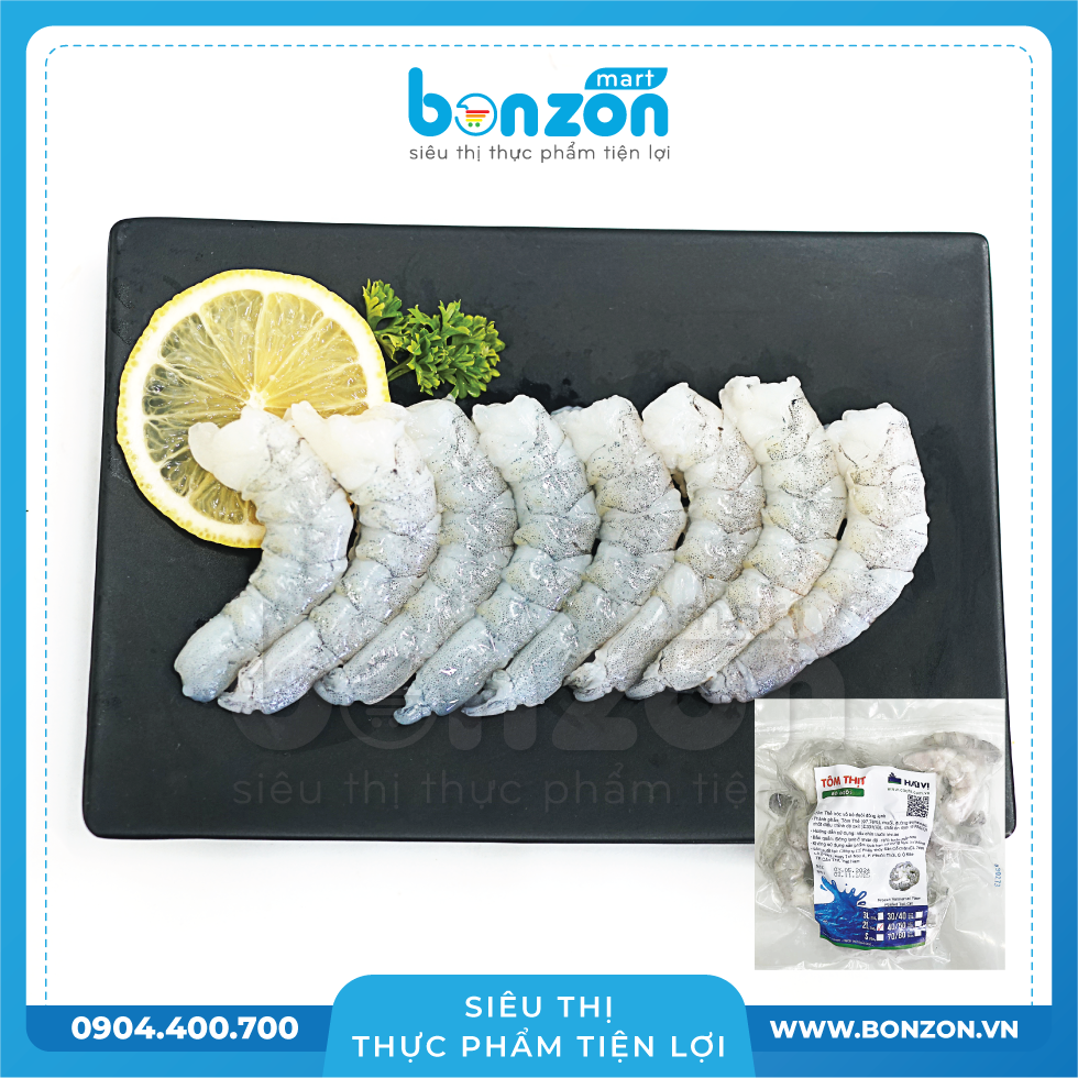 TÔM THẺ THỊT BỎ ĐUÔI 20-25 CON (250G)