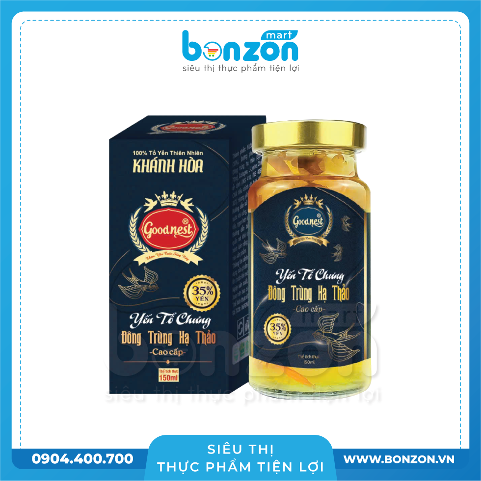 [MAU 2 TẶNG 2] YẾN TỔ CHƯNG ĐÔNG TRÙNG HẠ THẢO GOOD NEST (150ML)