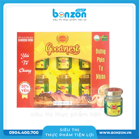[MUA 1 TẶNG 1] YẾN TỔ CHƯNG ĐƯỜNG PHÈN TỰ NHIÊN GOOD NEST (6 Lọ X 70 ML)