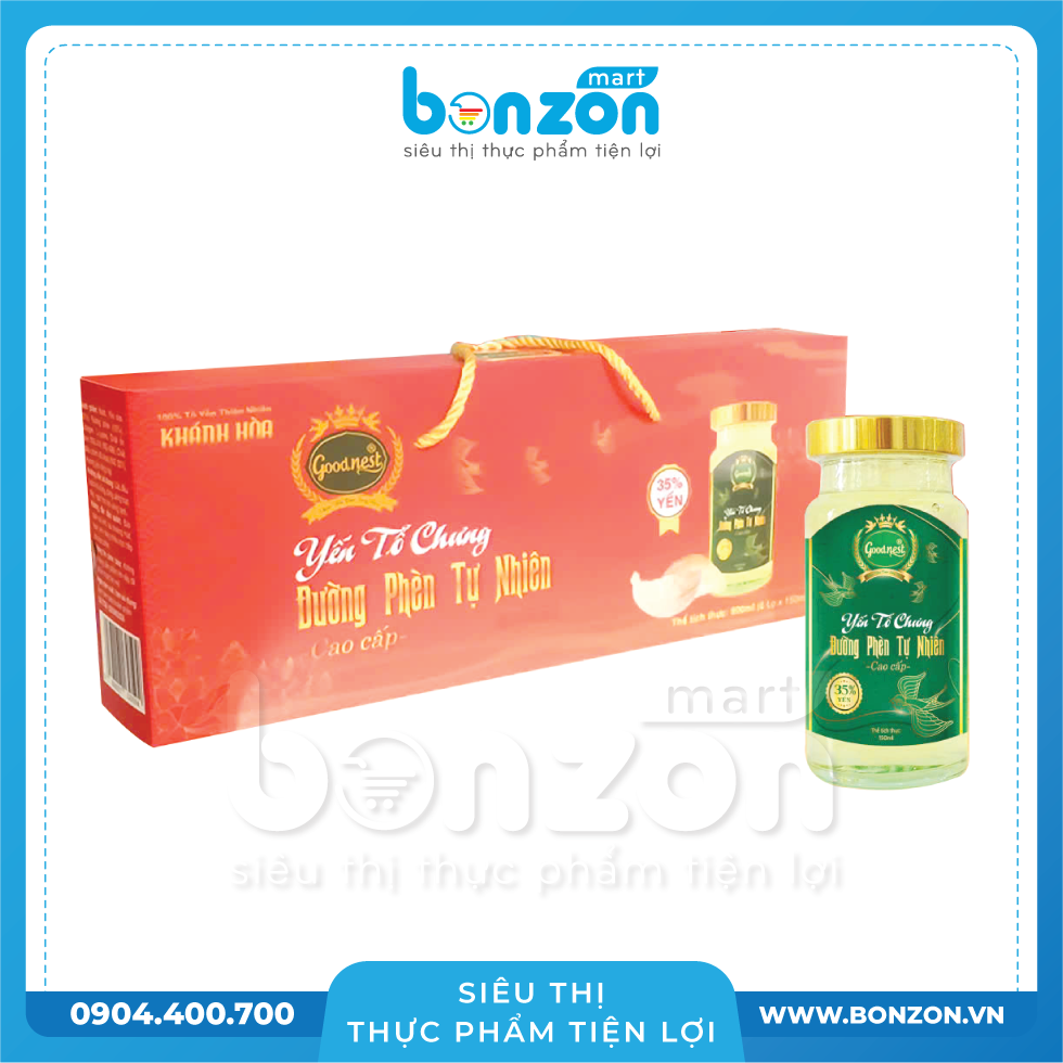YẾN TỔ CHƯNG ĐƯỜNG PHÈN TỰ NHIÊN GOOD NEST (6 Lọ X 150ML)