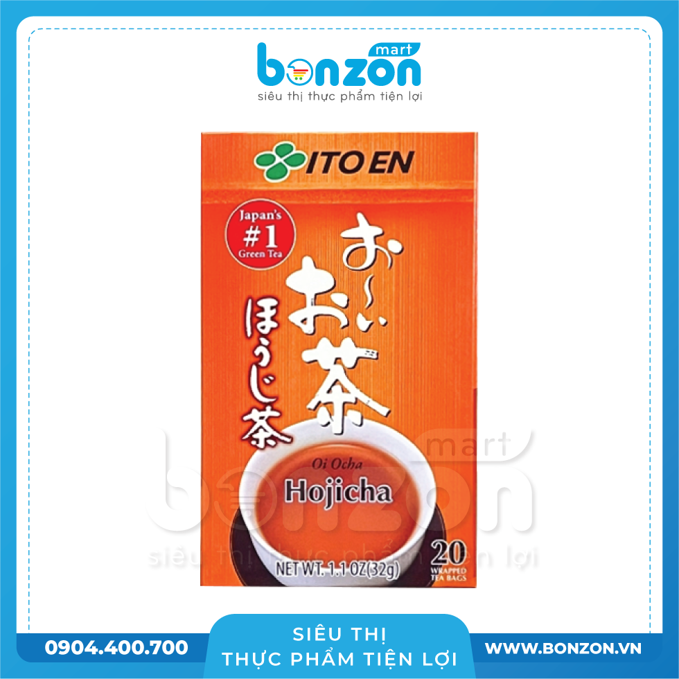  TRÀ XANH RANG TÚI LỌC OI OCHA GREEN TEA HOJICHA (32G) 