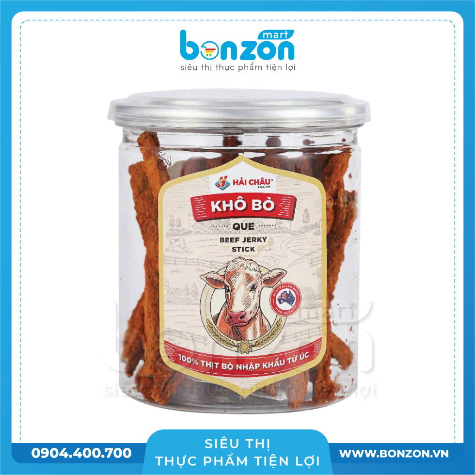 [TẶNG KHÔ BÒ 70G] KHÔ BÒ QUE HẢI CHÂU HỘP (100G)