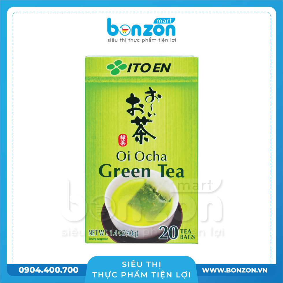 TRÀ XANH TÚI LỌC OI OCHA GREEN TEA ITOEN (40G)
