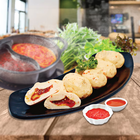 HẢI SẢN VIÊN NHÂN XỐT TOMYUM CAY VÀ TRỨNG CÁ 23G (400G)