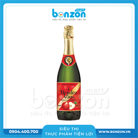 NƯỚC ÉP TÁO CÓ GAS RENDEZ VOUS PHÁP (750ML)