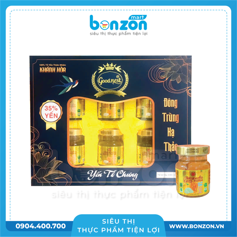 [MUA 1 TẶNG 1] YẾN TỔ CHƯNG ĐÔNG TRÙNG HẠ THẢO GOOD NEST (6 Lọ X 70ML)