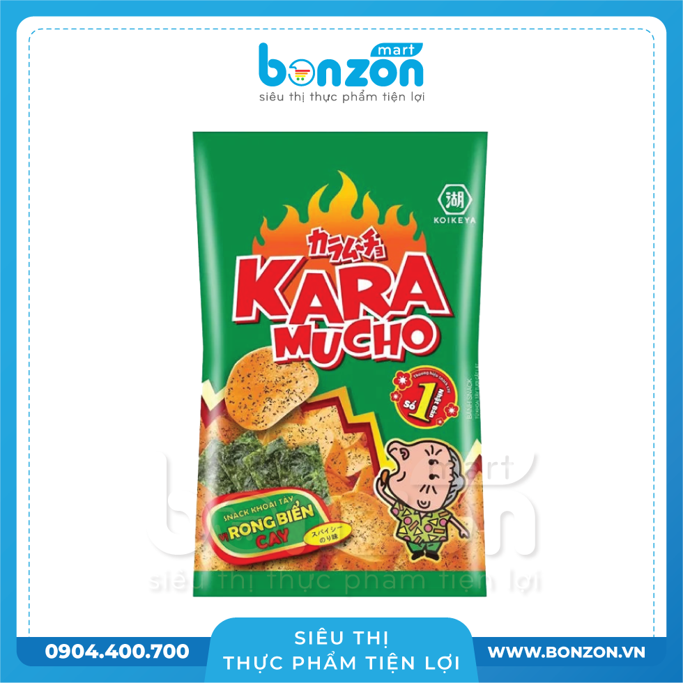 SNACK KHOAI TÂY KARAMUCHO VỊ RONG BIỂN CAY 44G