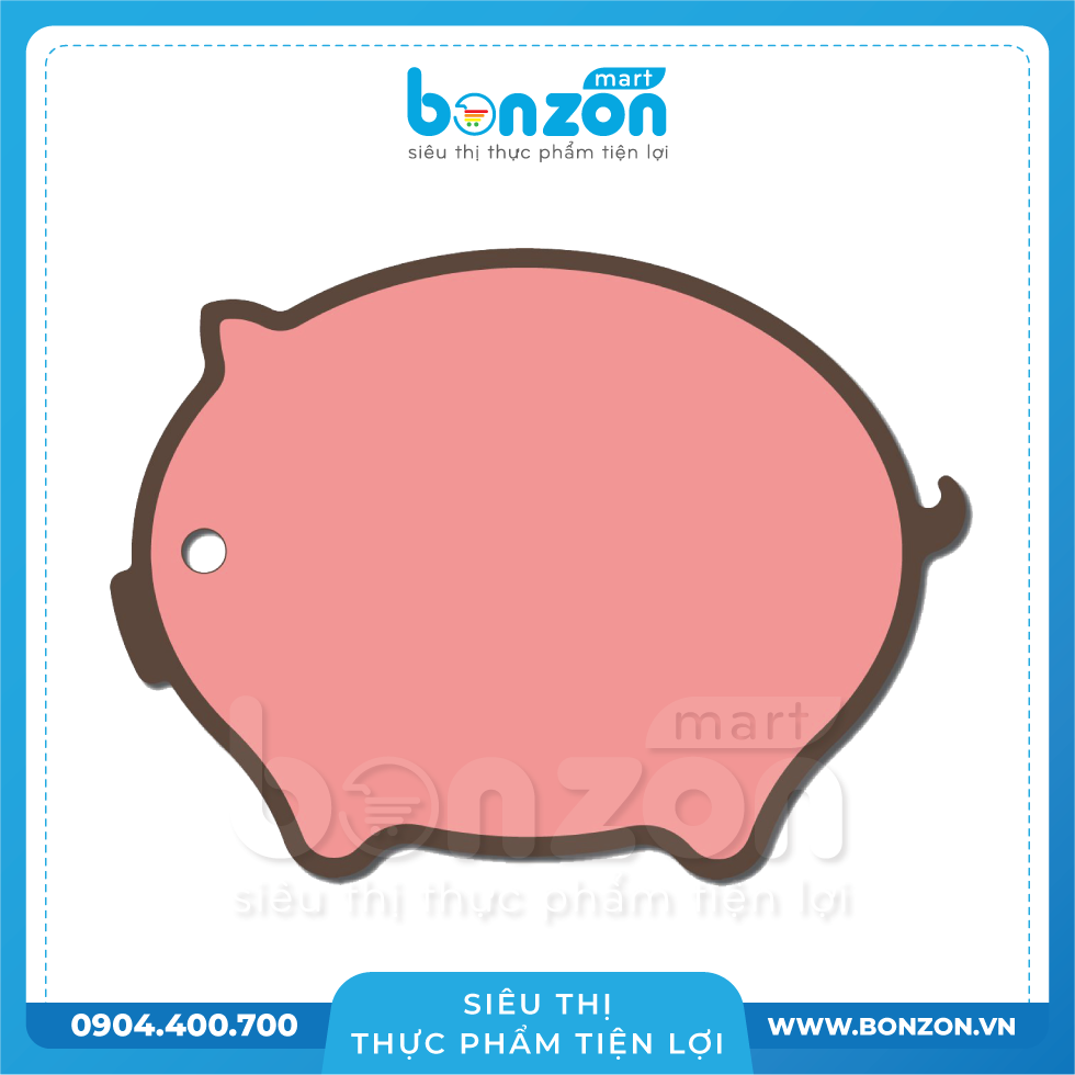 THỚT NHỰA HÌNH CON HEO MÀU HỒNG CSC554