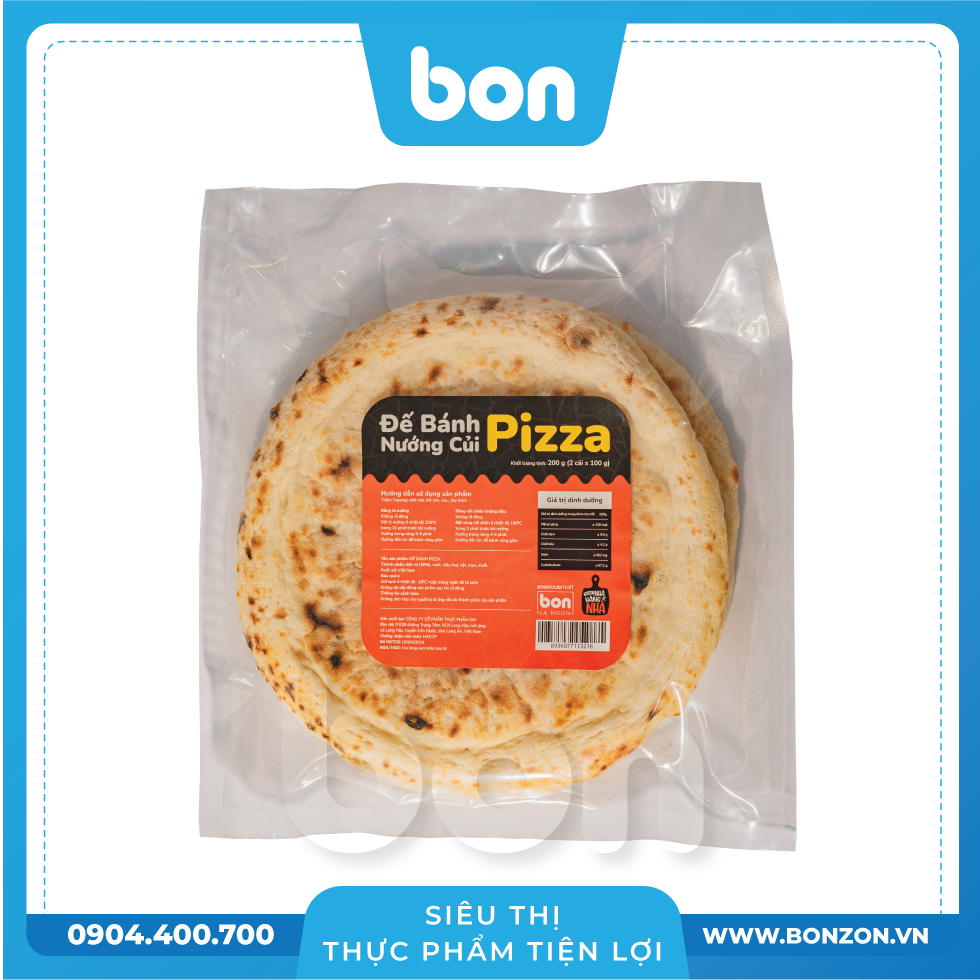 ĐẾ PIZZA KINGBON 18CM (200G)