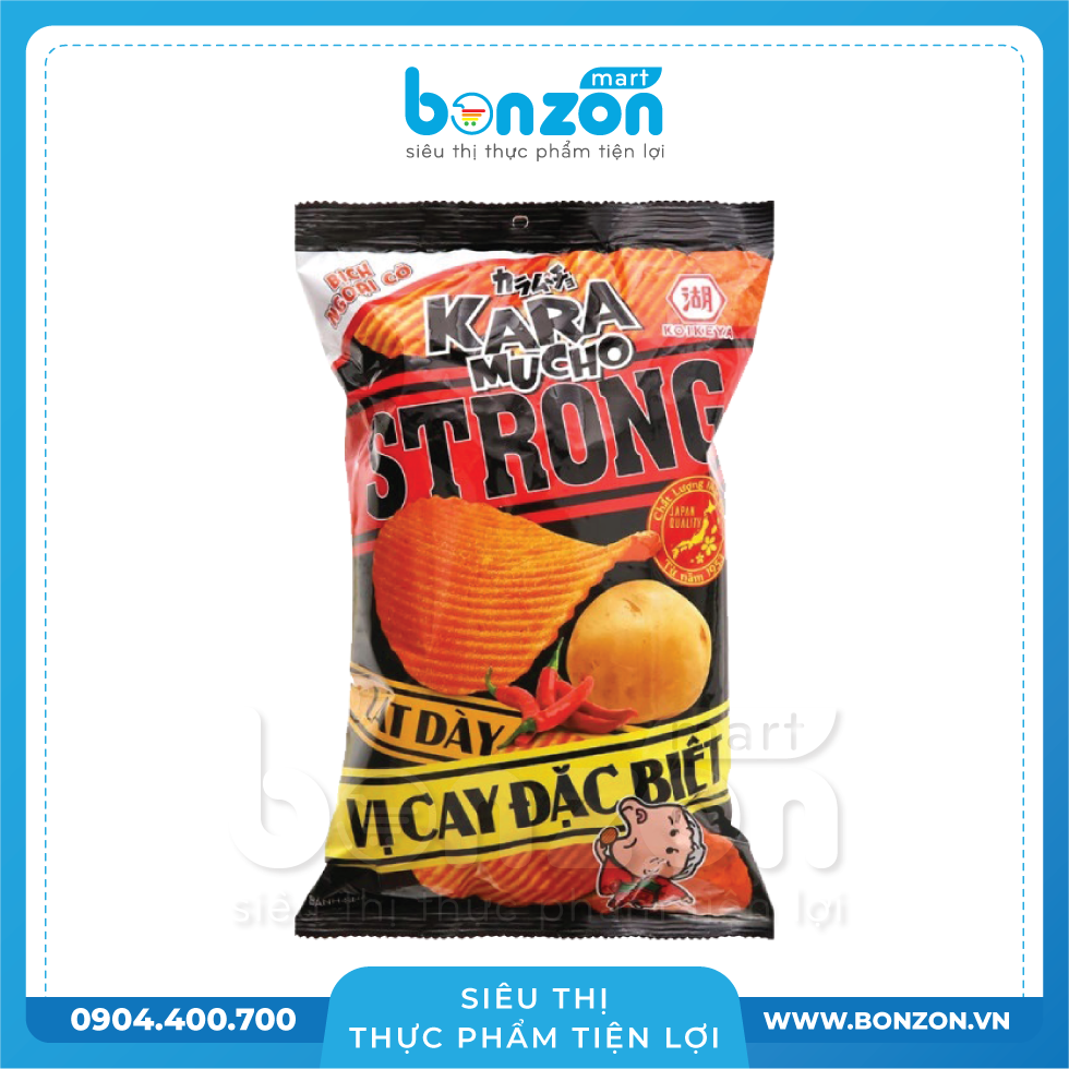  SNACK KHOAI TÂY KARAMUCHO STRONG LÁT DÀY VỊ CAY ĐẶC BIỆT 44G 