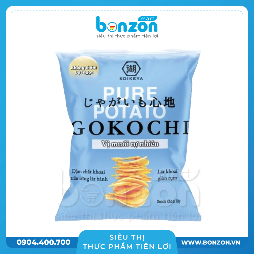 GOKOCHI KHOAI TÂY CHIÊN VỊ MUỐI TỰ NHIÊN 65G