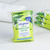 KHĂN ƯỚT KHÁNG KHUẨN LET GREEN 15 MIẾNG
