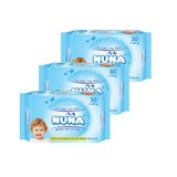 KHĂN ƯỚT NUNA 30 MIẾNG KHÔNG MÙI