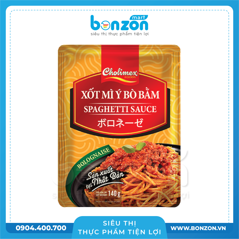 XỐT MÌ Ý BÒ BẰM CHOLIMEX (140G)