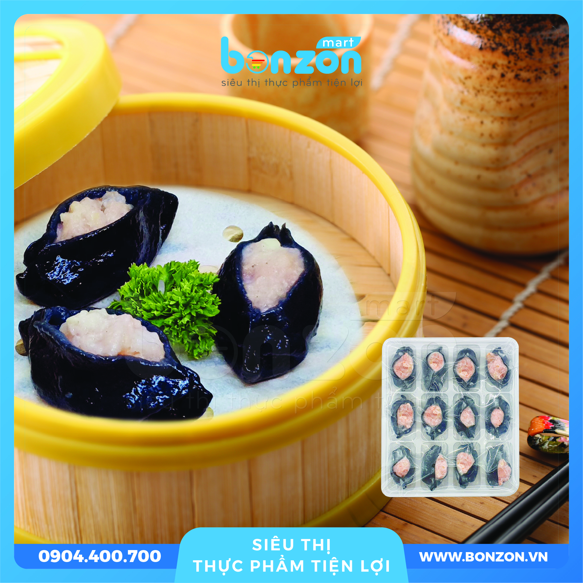 HÁ CẢO TÔM THAN TRE HÌNH THUYỀN 28G (336G)