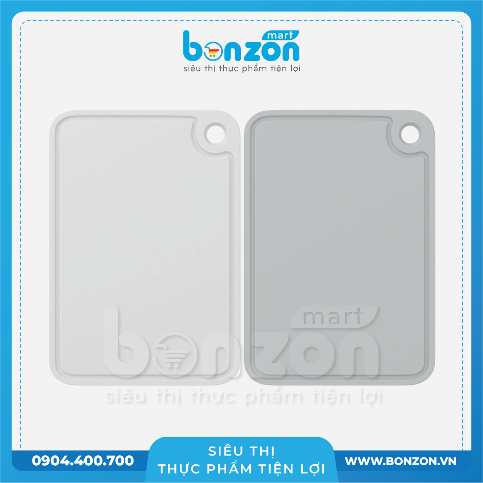 BỘ 2 THỚT NHỰA FORLI-25X36X0.8 - TRẮNG, XÁM