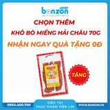  [TẶNG KHÔ BÒ 70G] KHÔ BÒ MIẾNG HẢI CHÂU HỘP (100G) 