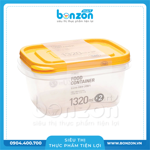 BỘ HỘP BẢO QUẢN 1320ML MÀU VÀNG P-00011Y