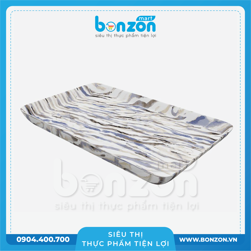 KHAY CHỮ NHẬT MARCHE VIOLET-40X28X2.5-NHIỀU MÀU