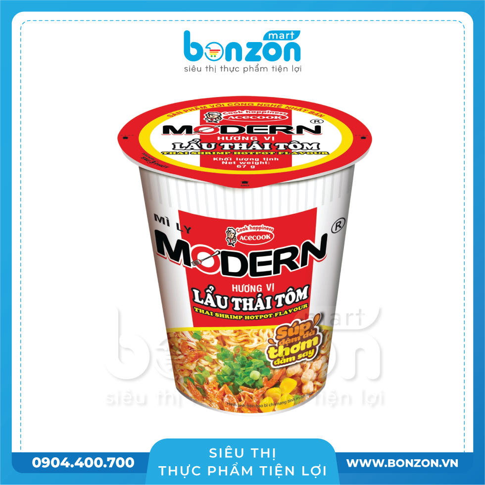 MÌ LY MODERN LẨU THÁI TÔM (67G)