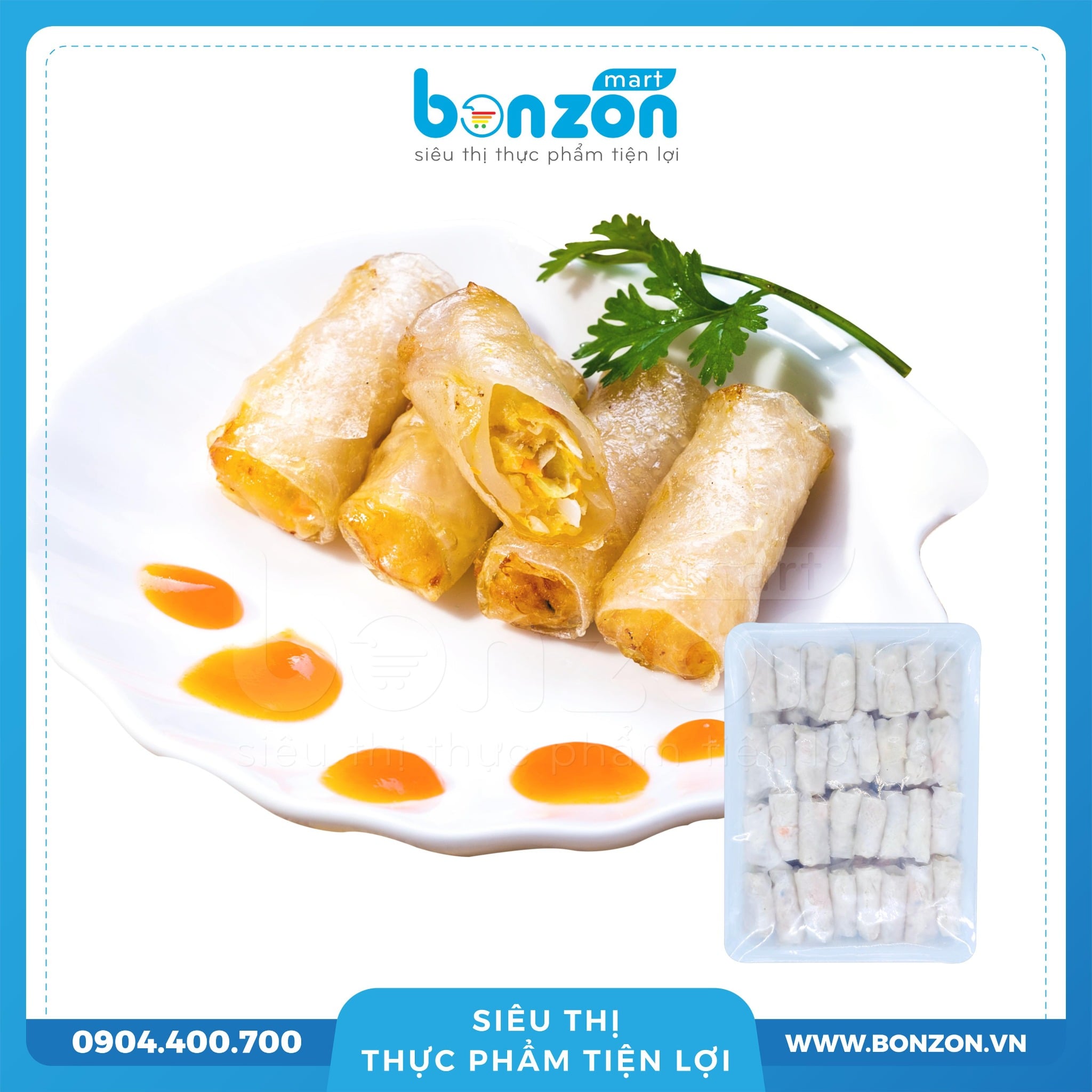 CHẢ GIÒ TÔM BABY 8G (500G)