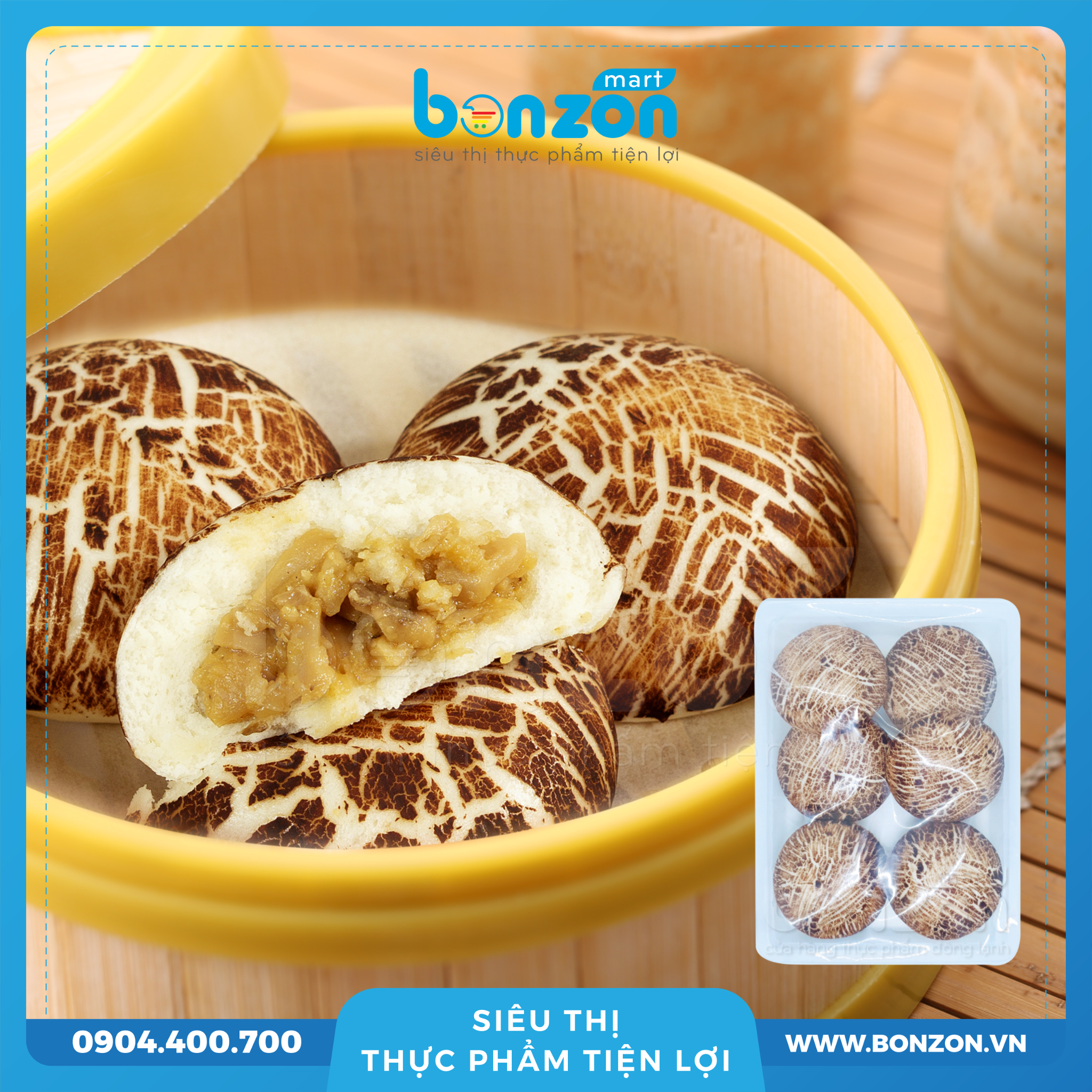 BÁNH BAO NẤM 45G (270G)